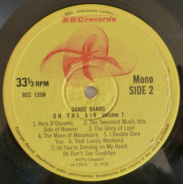 Various : Dance Bands On The Air Vol 1 (LP, Comp)