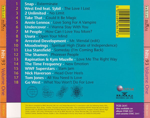 Various : Hits 93 Volume One (CD, Comp)