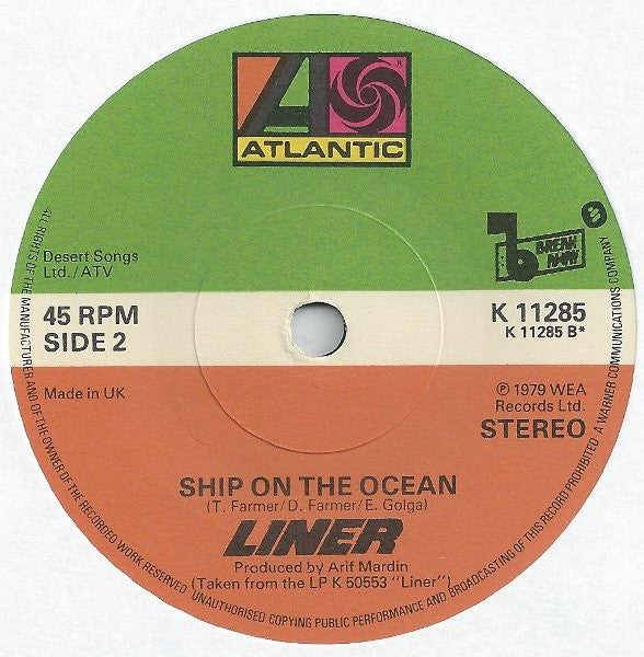 Liner : You And Me (7", Single)