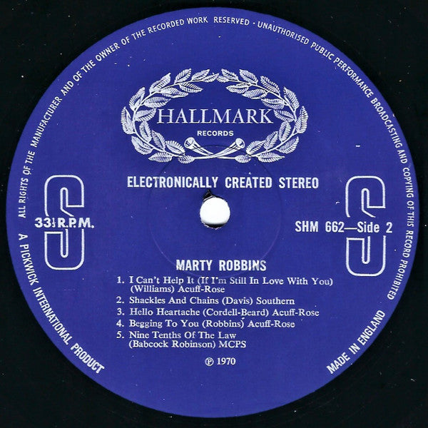 Marty Robbins : Marty Robbins (LP)