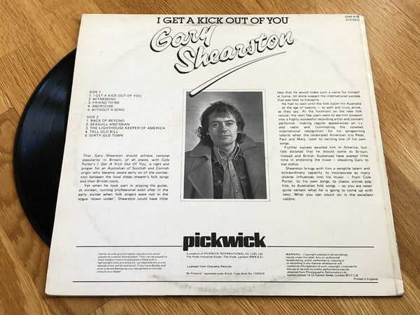 Gary Shearston : I Get A Kick Out Of You (LP, Comp)