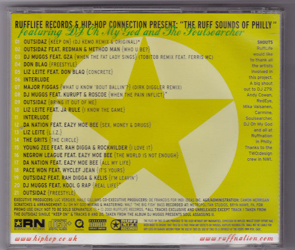 Various Mixed By DJ Oh My God : Rufflife & HHC Present: The Ruff Sounds Of Philly (CD, Enh, Mixed, Promo)