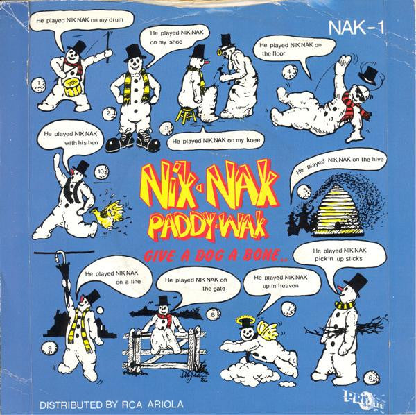The Snowmen (2) : Nik Nak Paddy Wak (7", Single)