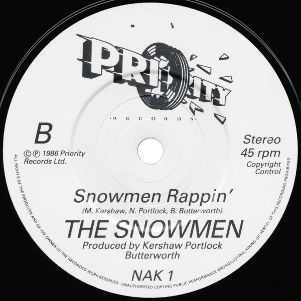 The Snowmen (2) : Nik Nak Paddy Wak (7", Single)