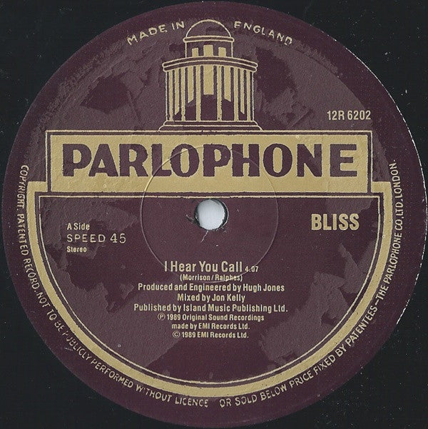Bliss (10) : I Hear You Call (12")