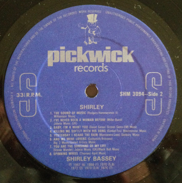 Shirley Bassey : Shirley (LP, Comp)