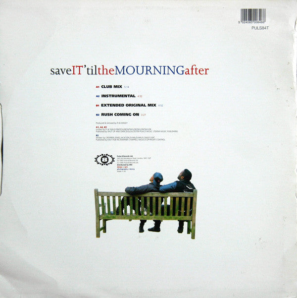 Shut Up & Dance : Save It 'Til The Mourning After (12")