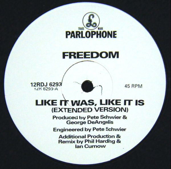 Freedom (19) : Like It Was Like It Is (12", Promo)