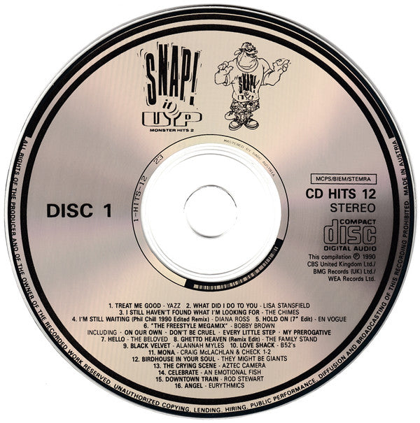 Various : Snap! It Up Monster Hits 2 (2xCD, Comp)