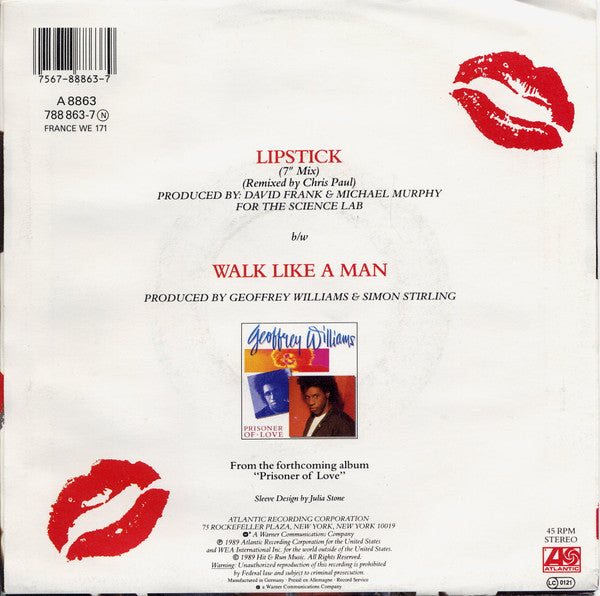 Geoffrey Williams : Lipstick (7", Single)