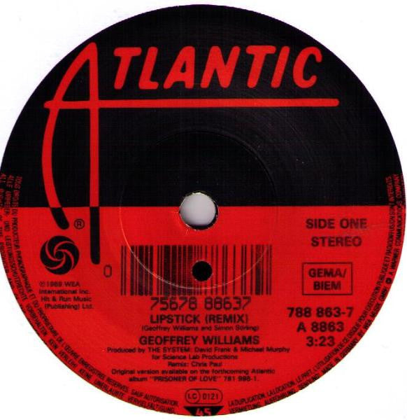 Geoffrey Williams : Lipstick (7", Single)