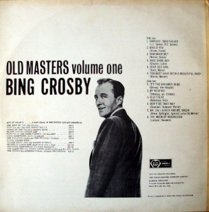 Bing Crosby : Old Masters Vol. 1 (LP, Comp)