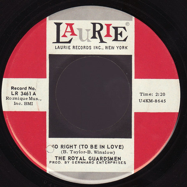 The Royal Guardsmen : Baby Let's Wait (7", Single, Roc)