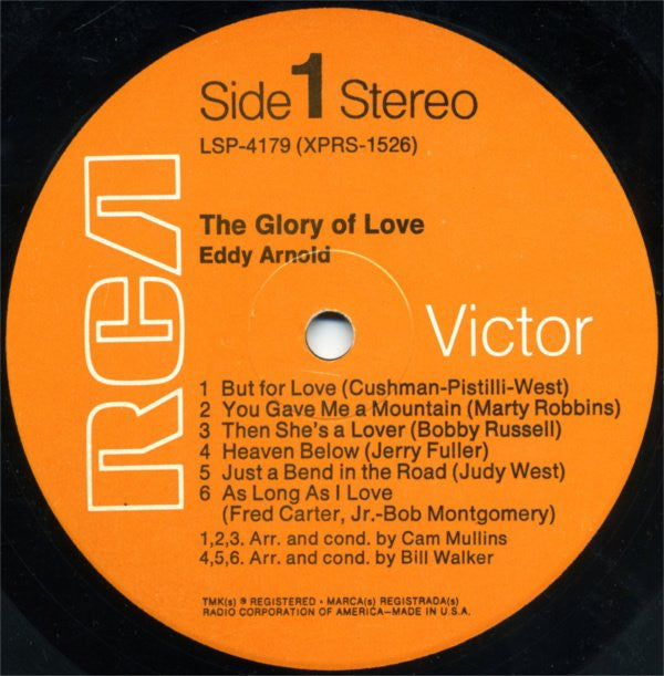 Eddy Arnold : The Glory Of Love (LP, Album, Ind)