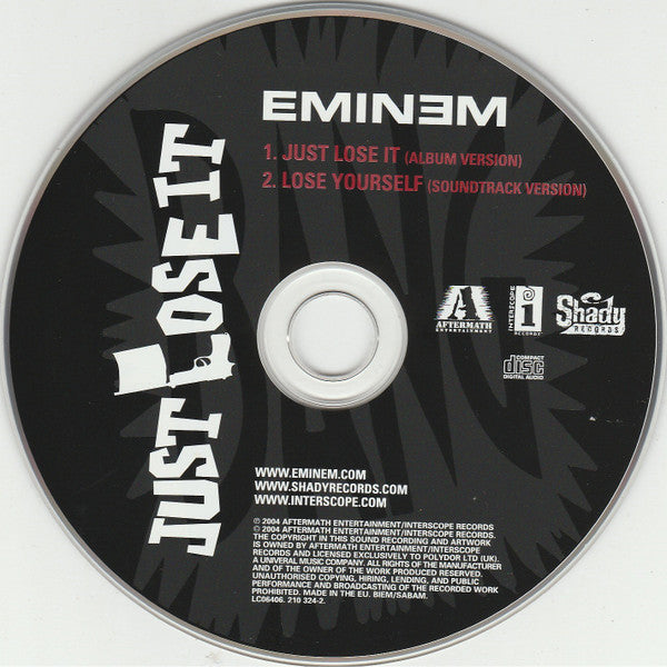 Eminem : Just Lose It (CD, Single)