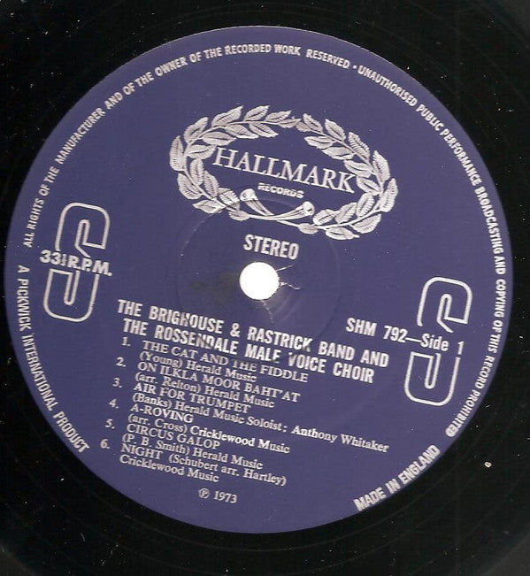 The Brighouse And Rastrick Brass Band, The Rossendale Male Voice Choir : The Brighouse & Rastrick Brass Band And The Rossendale Male Voice Choir (LP)