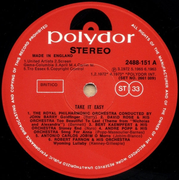 Various : Take It Easy (2xLP, Comp)