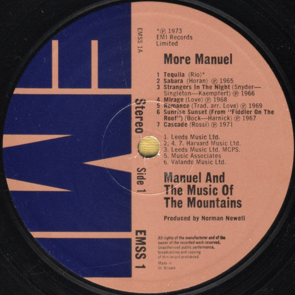 Manuel And His Music Of The Mountains : More Manuel (LP, Comp, Smplr, Blu)