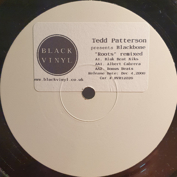 Tedd Patterson Presents Blackbone : Roots Remixed (12", W/Lbl)