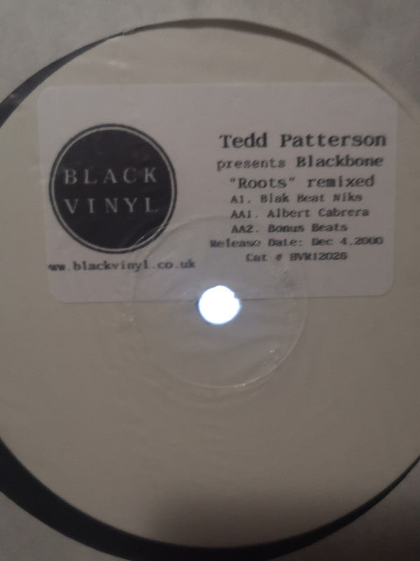 Tedd Patterson Presents Blackbone : Roots Remixed (12", W/Lbl)