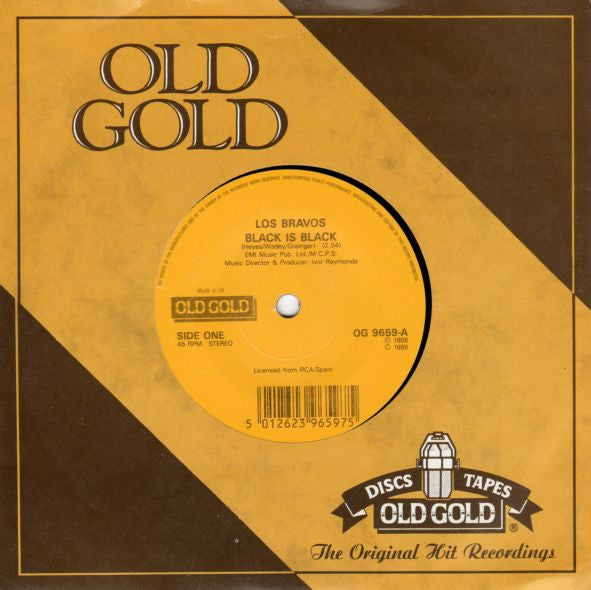 Los Bravos : Black Is Black / I Don't Care (7", RE)
