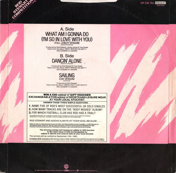 Rod Stewart : What Am I Gonna Do (I'm So In Love With You) (12", Single)