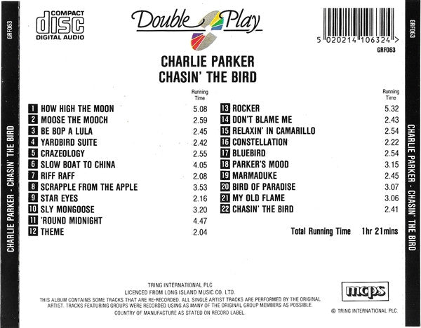 Charlie Parker : Chasin' The Bird (CD, Comp)
