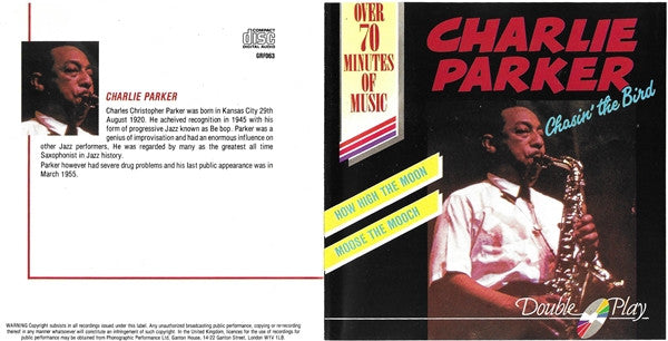 Charlie Parker : Chasin' The Bird (CD, Comp)