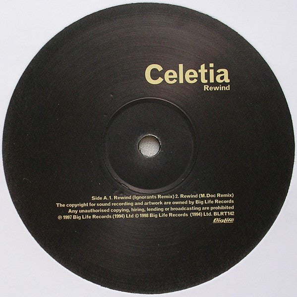 Celetia : Rewind (12")