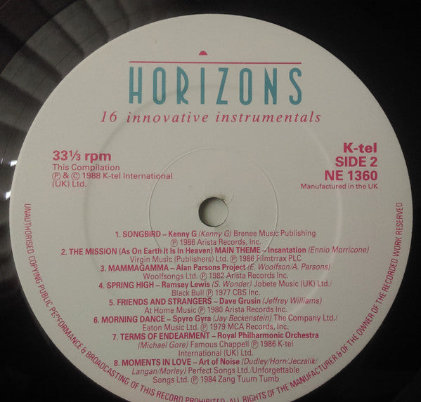 Various : Horizons (LP, Comp)