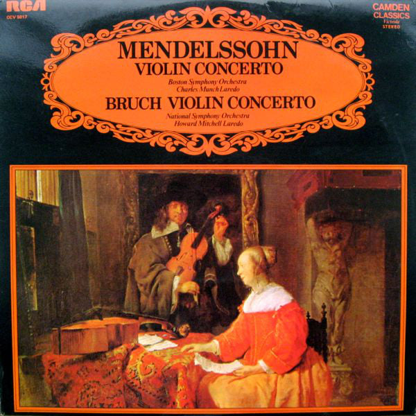 Mendelssohn* / Boston Symphony Orchestra, Bruch* / Laredo*, Charles Munch, Howard Mitchell : Violin Concerto (LP, RE)