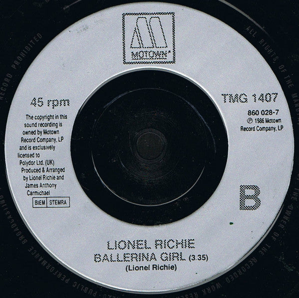 Lionel Richie : Do It To Me (7", Single)