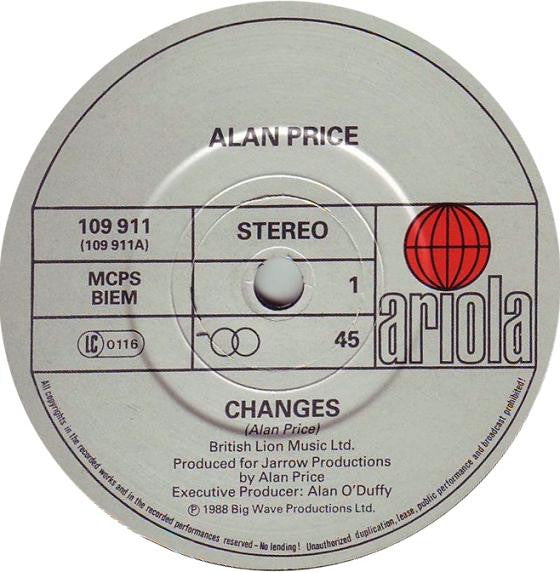 Alan Price : Changes (7", Single)