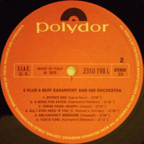 Bert Kaempfert & His Orchestra : 6 Plus 6 (LP, Album)