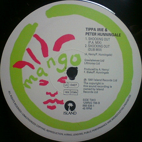Tippa Irie & Peter Hunnigale : Shocking Out (12")