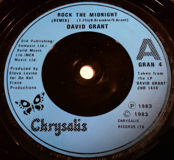 David Grant : Rock The Midnight (7")