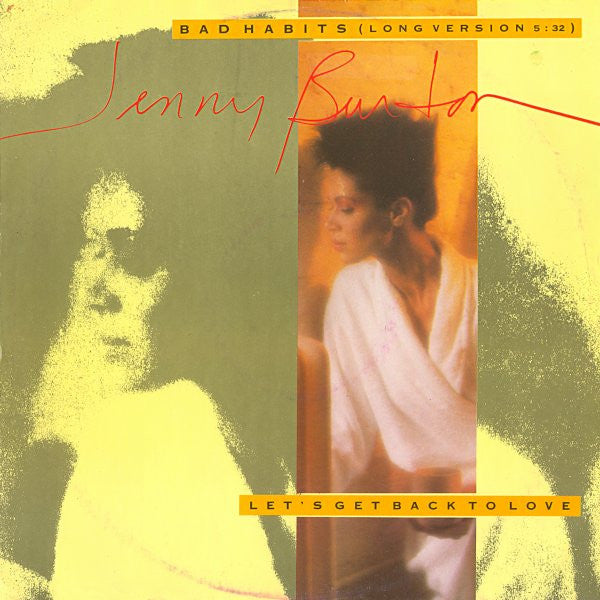 Jenny Burton : Bad Habits (Long Version) (12", Single, Pic)