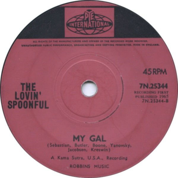 The Lovin' Spoonful : You Didn't Have To Be So Nice (7", Single, Sol)