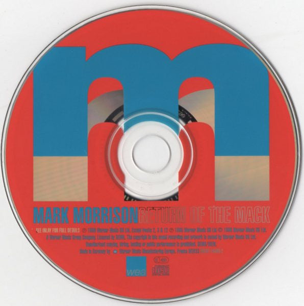 Mark Morrison : Return Of The Mack (CD, Album)