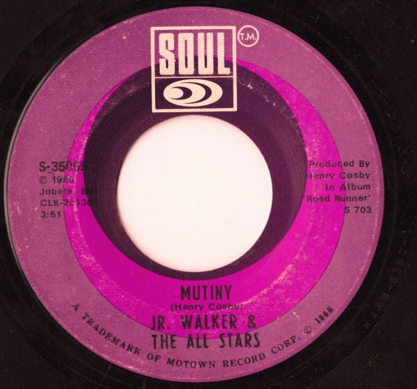 Junior Walker & The All Stars : Home Cookin / Mutiny (7", Single)