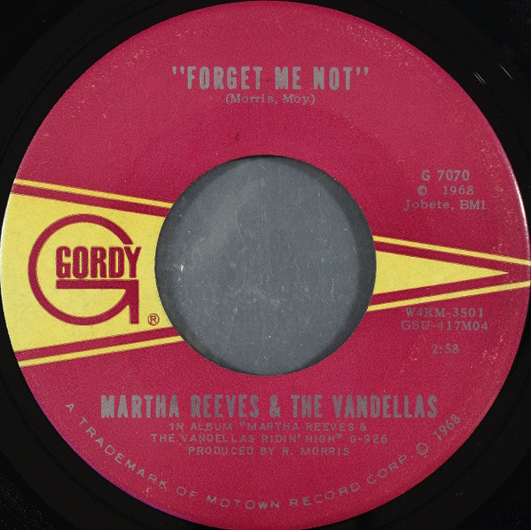 Martha Reeves & The Vandellas : I Promise To Wait My Love (7", Single, Roc)