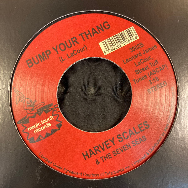 Harvey Scales & The Seven Seas : Trying To Survive / Bump Your Thang (7", RSD, Single, RE)