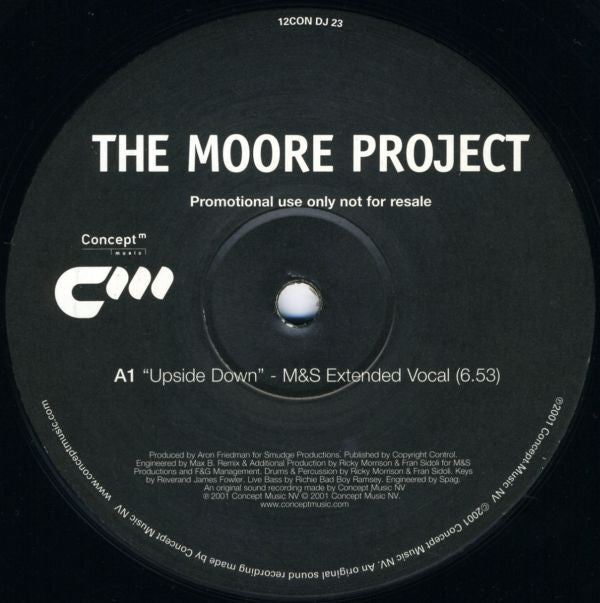 The Moore Project : Upside Down (12", Promo)