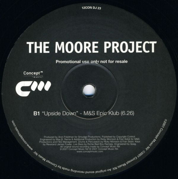 The Moore Project : Upside Down (12", Promo)