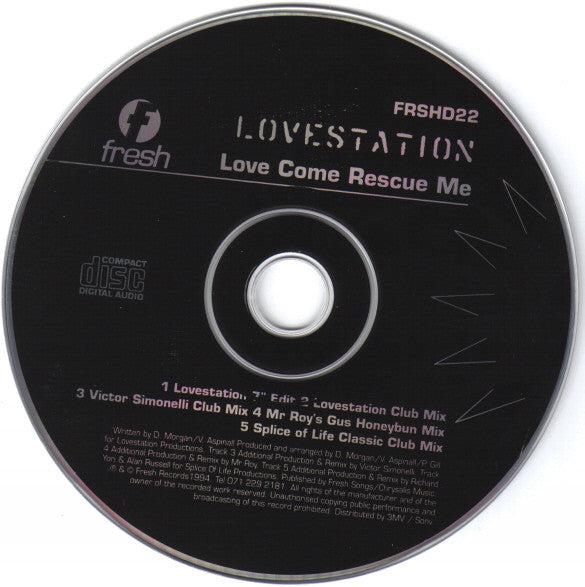 Lovestation : Love Come Rescue Me (CD, Single)