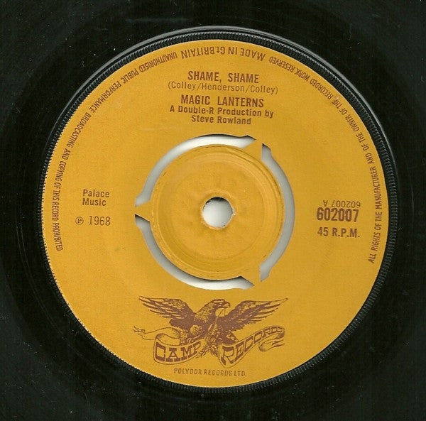 Magic Lanterns : Shame, Shame (7", Single)