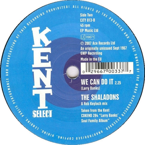 Lily Fields / The Shaladons : Changes / We Can Do It (7")