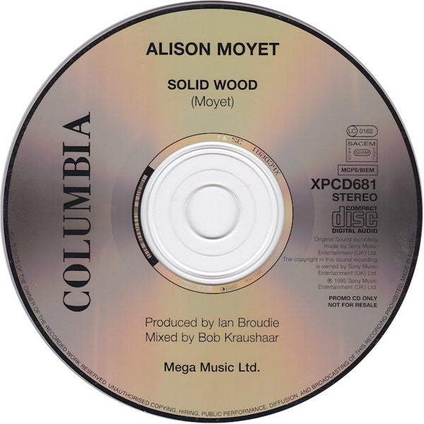 Alison Moyet : Solid Wood (CD, Promo)