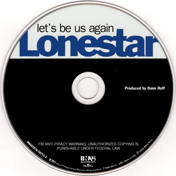 Lonestar (3) : Let's Be Us Again (CD, Album, RP)