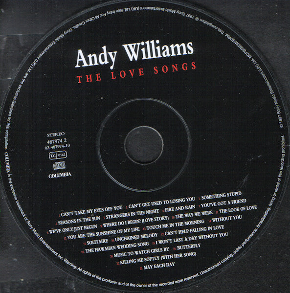 Andy Williams : The Love Songs (CD, Comp)